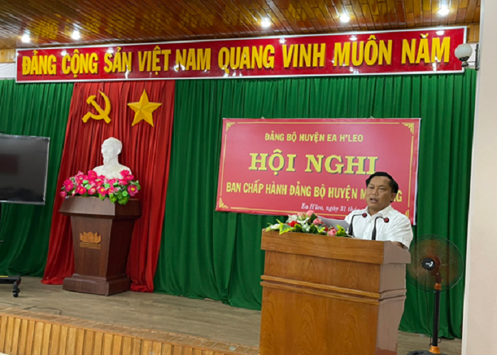 Hoi nghi Ban Chap hanh Dang bo huyen (mo rong) so ket cong tac quy I nam 2022 2